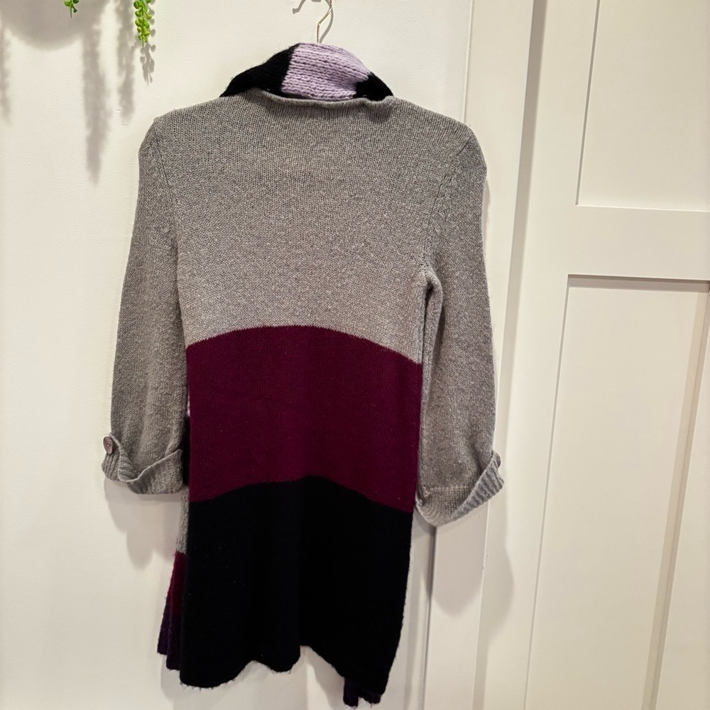 Style & Co. Vintage 90's Y2K Sweater Dress with Attached Striped Scarf Womens PS - Picture 6 of 10